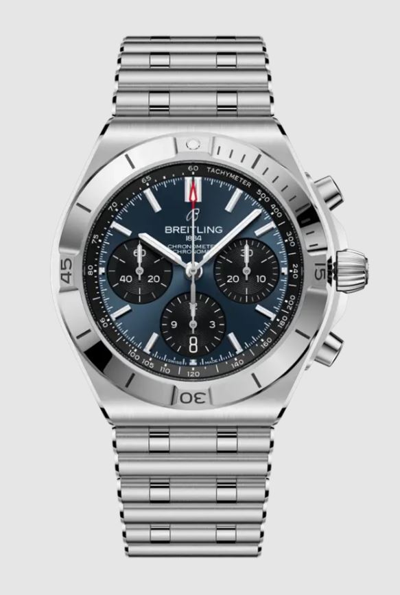 Chronomat Chronograph Automatic Chronometer Blue Dial Men's Watch