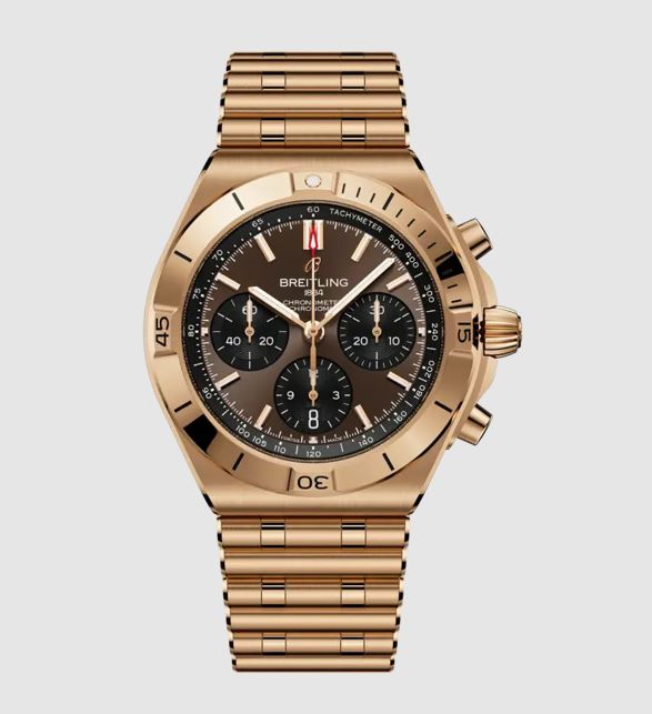 Chronomat Chronograph Automatic Chronometer Brown Dial Men's Watch
