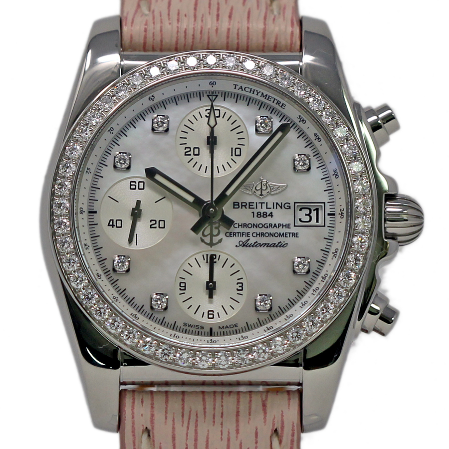 Breitling Chronomat Chronograph Automatic Chronometer Diamond Men's Watch A1331053-A776