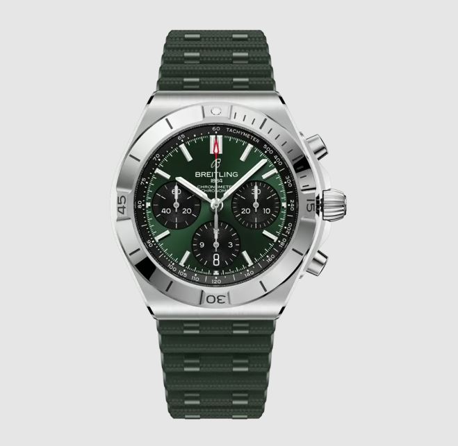 Chronomat Chronograph Automatic Chronometer Green Dial Men's Watch