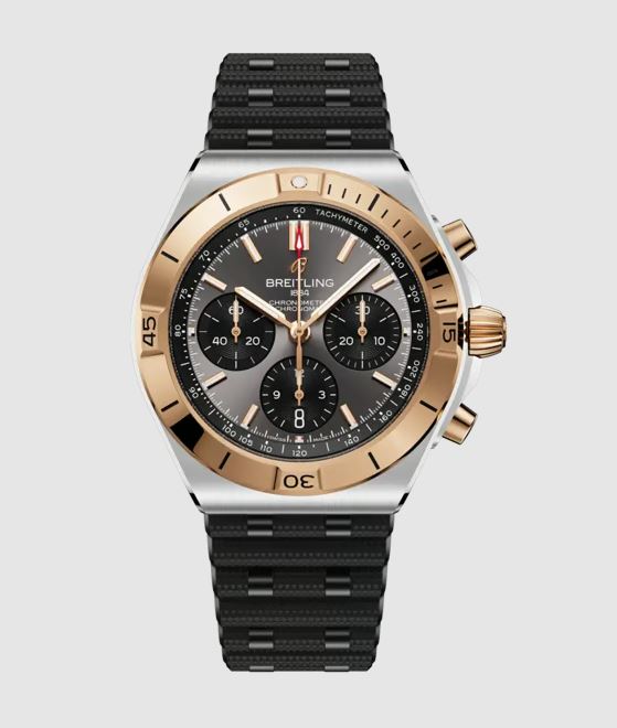 Breitling Chronomat Chronograph Automatic Chronometer Grey Dial Men's Watch UB0158101B1S1