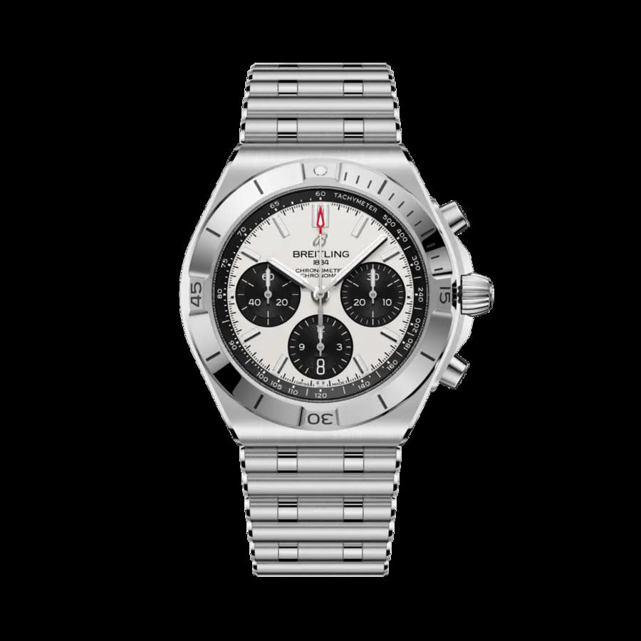 Chronomat Chronograph Automatic Chronometer Silver Dial Men's Watch