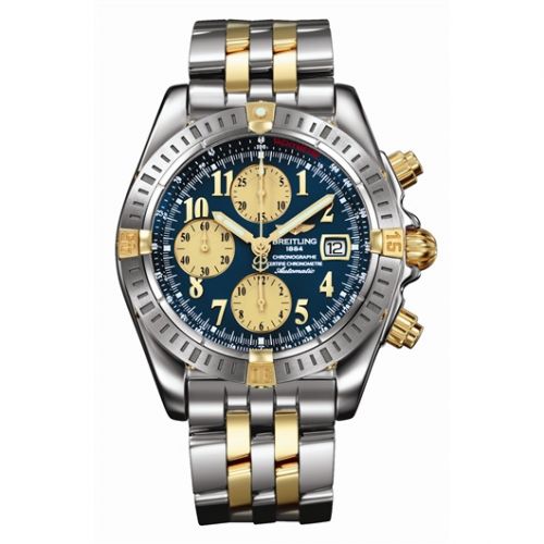 Breitling Chronomat Evolution Chronograph Automatic Chronometer Blue Dial Men's Watch B1335611/C648