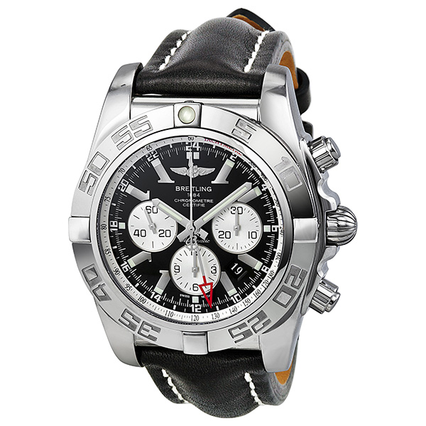 Breitling Chronomat GMT Automatic Chronograph Black Dial Men's Watch AB041012-BA69