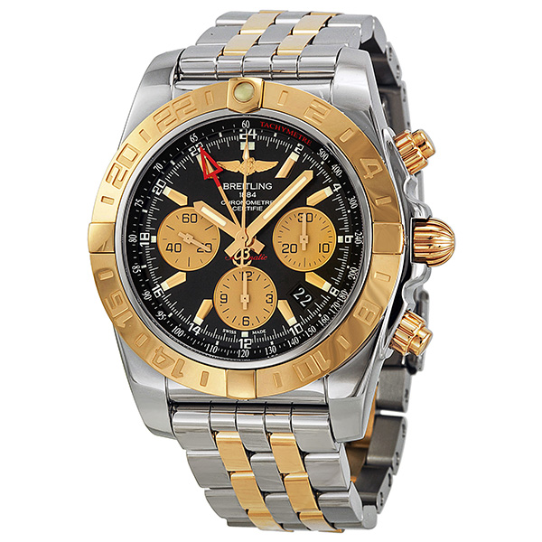 Breitling Chronomat GMT Automatic Chronograph Black Dial Men's Watch CB042012-BB86TT