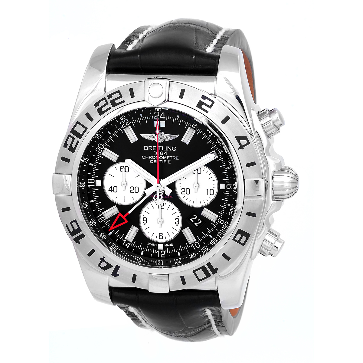 Breitling Chronomat GMT Onyx Black Dial Automatic Men's Watch AB0413B9/BD17BKCD
