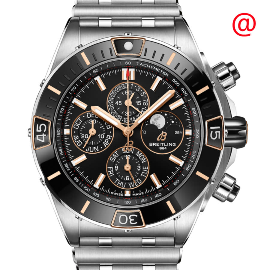 Chronomat Perpetual Chronograph Automatic Chronometer Black Dial Men's Watch