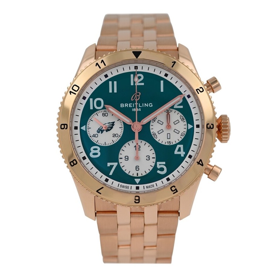 Classic Avi Chronograph Automatic Digital Chronometer Green Dial Men's Watch