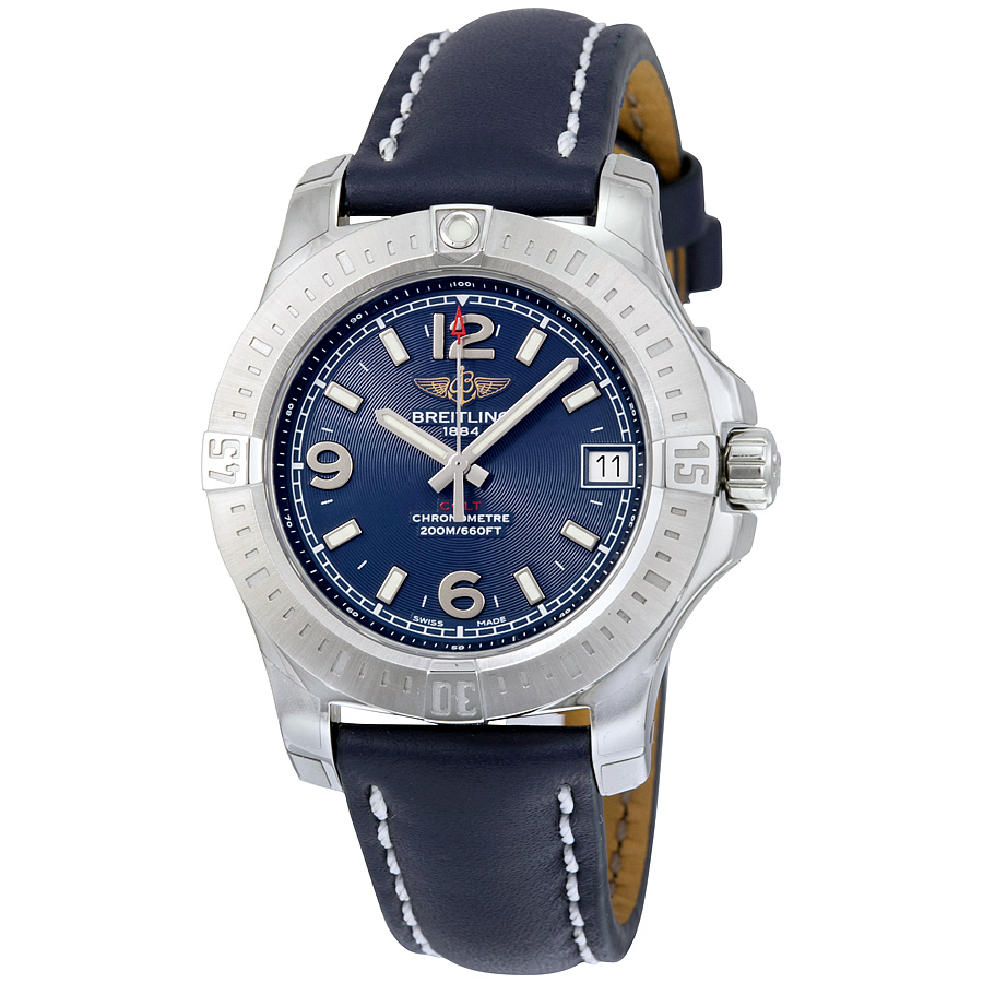Breitling Colt 36 Blue Dial Ladies Watch A7438911-C913BLLT