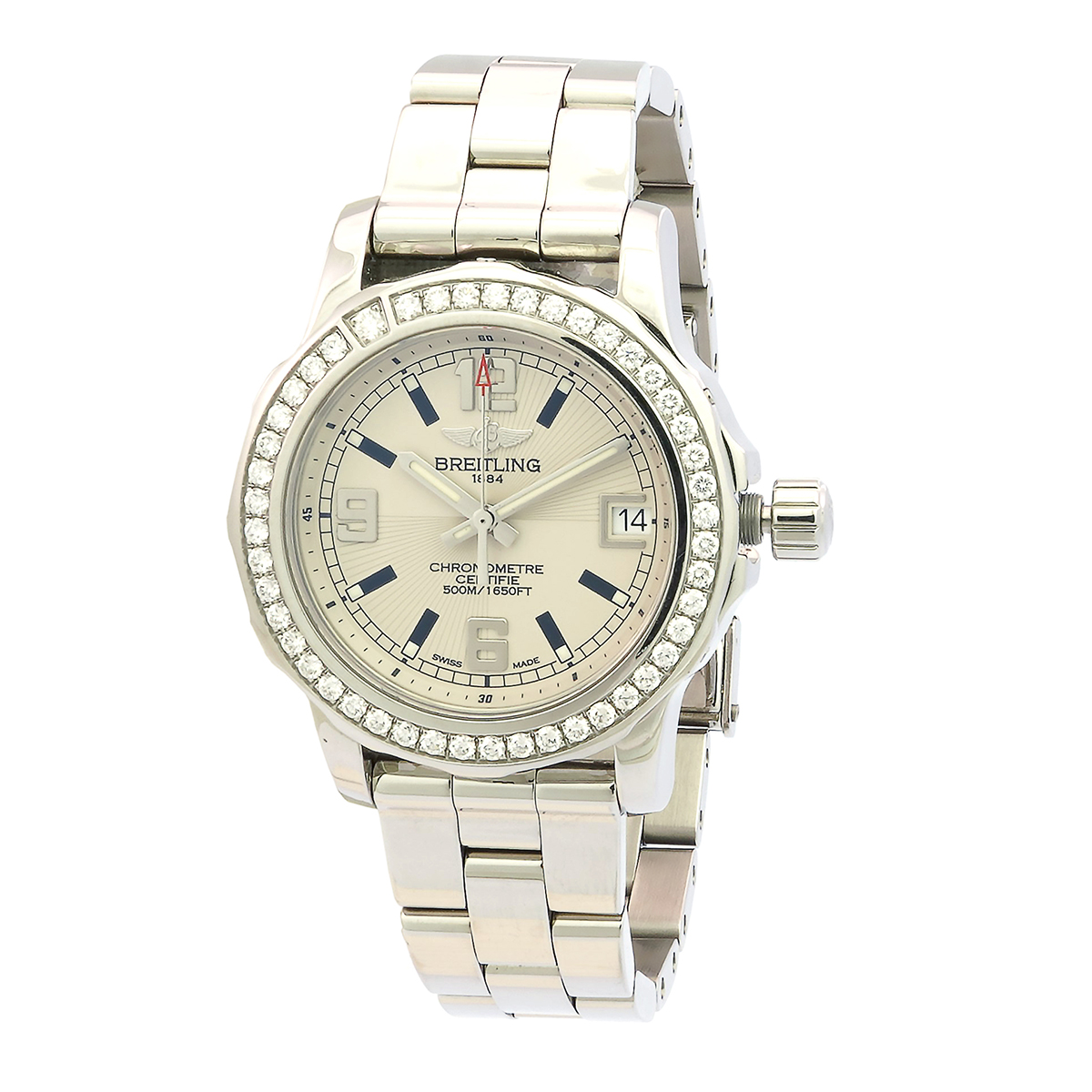 Breitling Colt Automatic Diamond Ladies Watch A7738753/G744-158A
