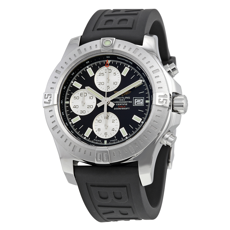 Breitling Colt Chronograph  Automatic Black Dial Black Rubber Men's Watch A1338811-BD83BKPT3