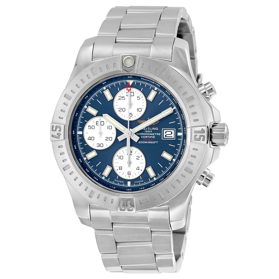 Breitling Colt Chronograph Automatic Mariner Blue Dial Stainless Steel Men's Watch A1338811-C914SS