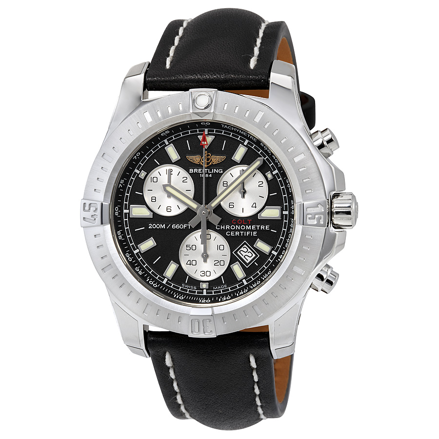 Breitling Colt Chronograph Black Dial Men's Watch A7338811-BD43BKLT