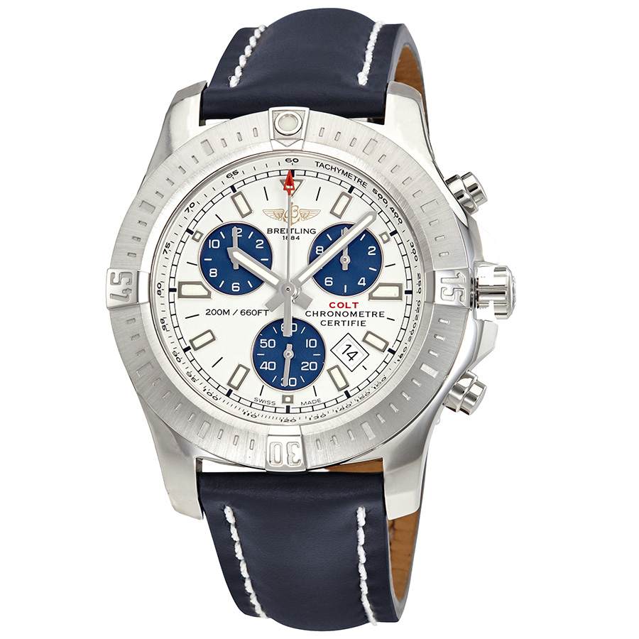 Breitling Colt Chronograph Silver Dial Men's Watch A7338811-G790BLLD