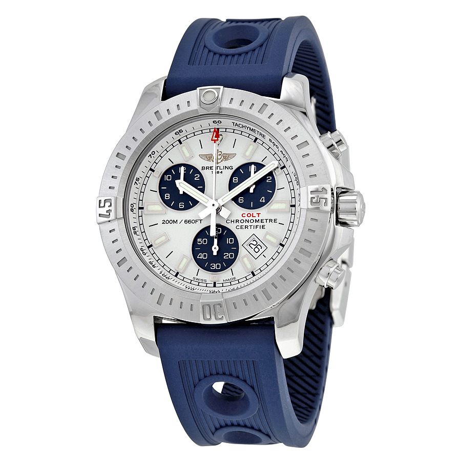 Breitling Colt Chronograph Silver Dial Men's Watch A7338811-G790BLOR