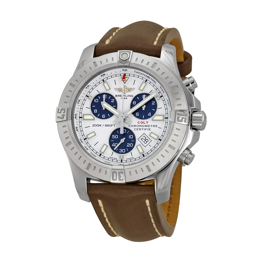 Breitling Colt Chronograph Silver Dial Men's Watch A7338811-G790BRLT