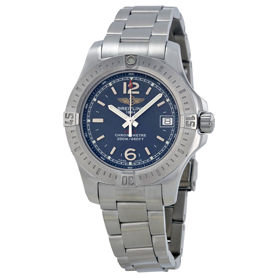 Breitling Colt Lady Blue Dial Stainless Steel Ladies Watch A7738811-C908SS