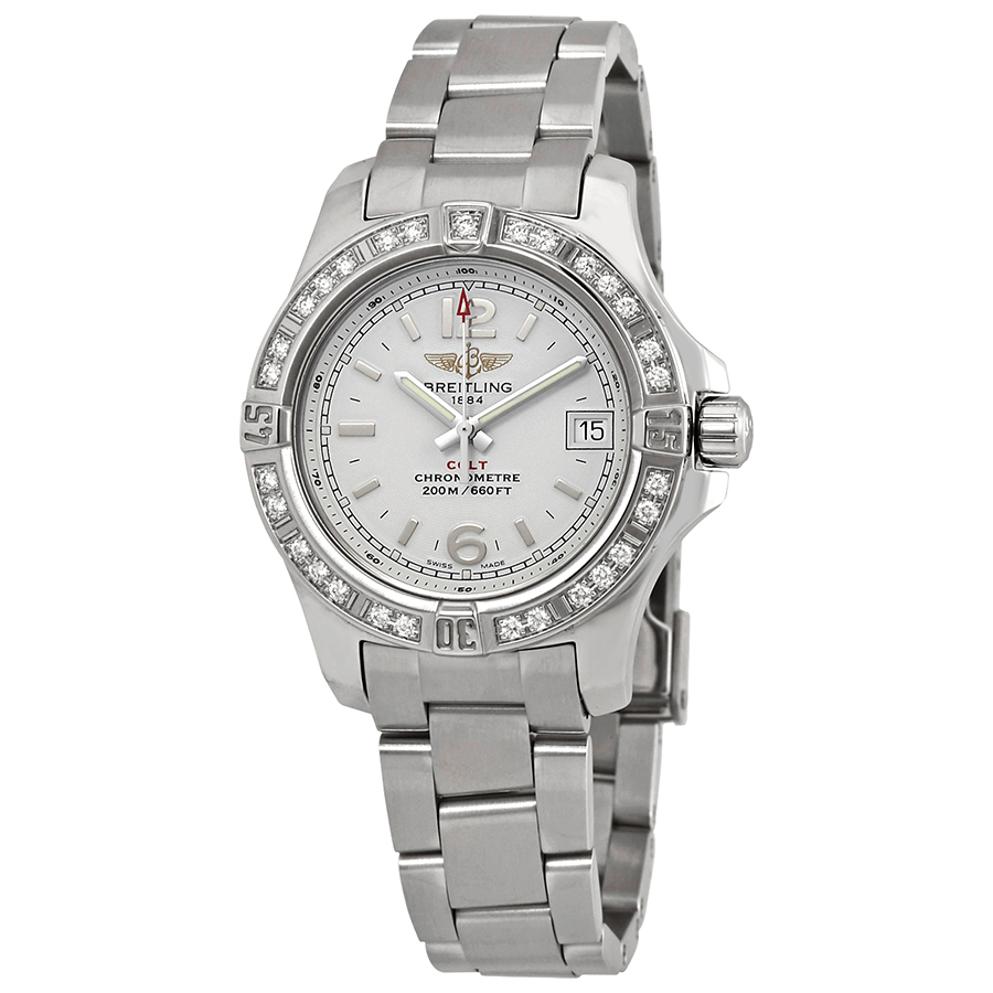Breitling Colt Lady Stratus Silver Dial Professional III Steel Watch A7738853-G793SS