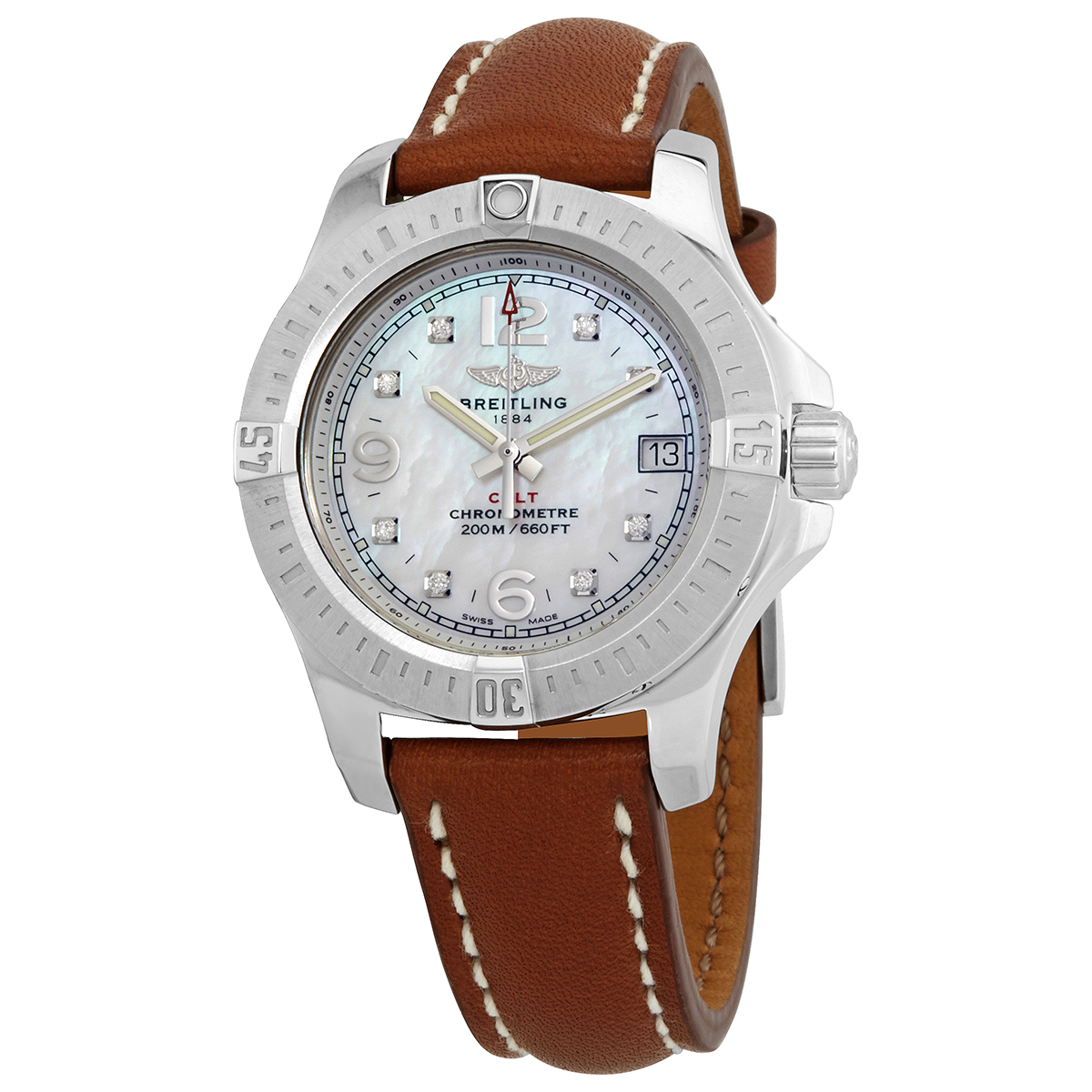 Breitling Colt Quartz Diamond Ladies Watch A7738811/A769 406X-A14BA.1