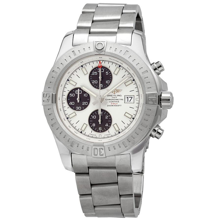 Breitling Colt Volcano Silver Dial Automatic Men's Chronograph Watch A13388111G1A1