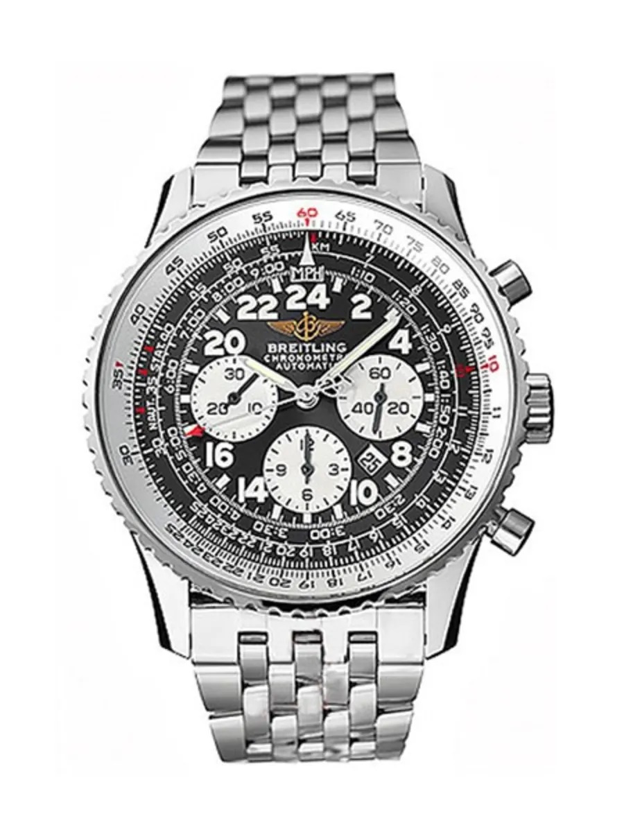 Breitling Cosmonaute Chronograph Automatic Chronometer Anthracite Dial Men's Watch A2232212/B600SS