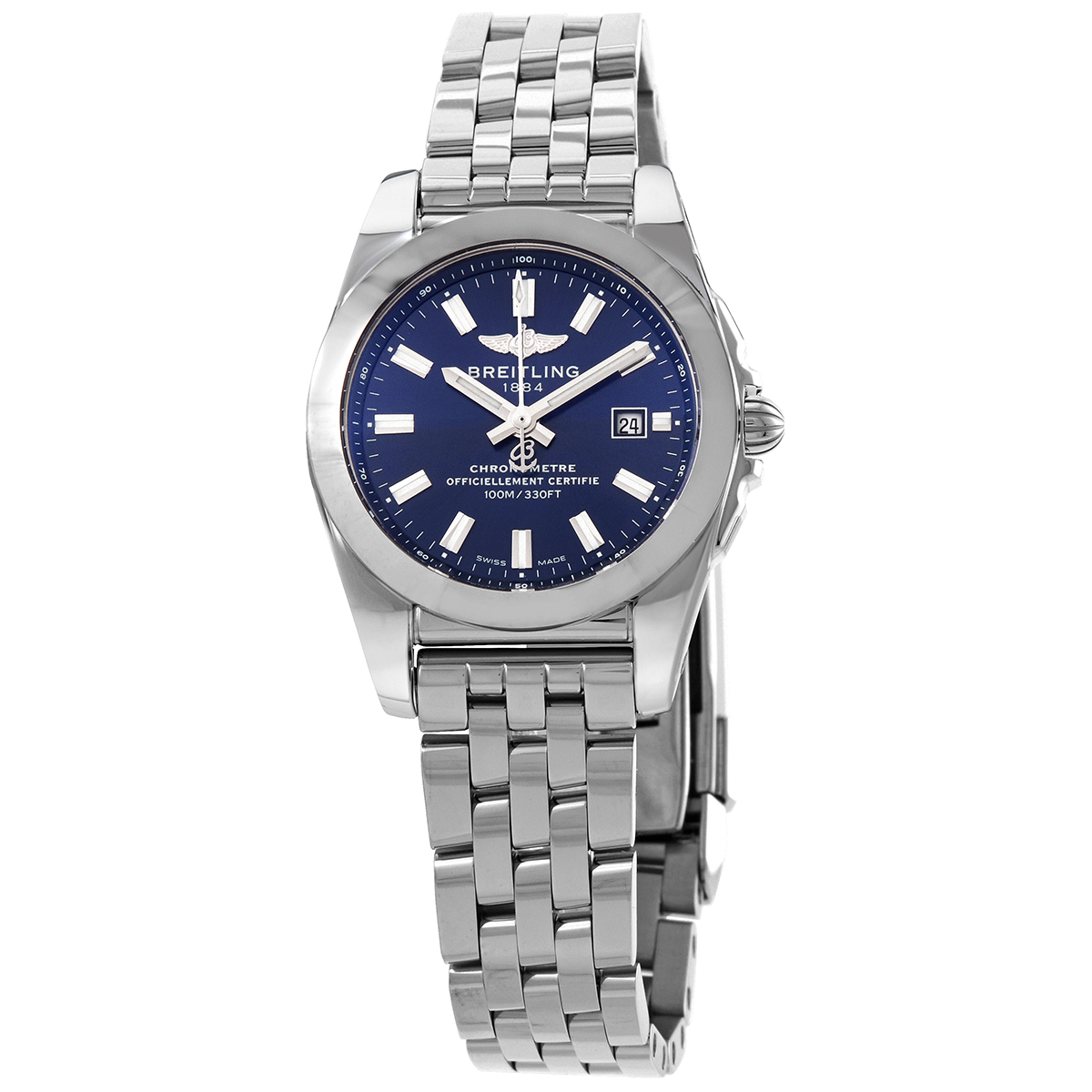 Breitling Galactic 29 Quartz Horizon Blue Dial Ladies Watch W72348121C1A1