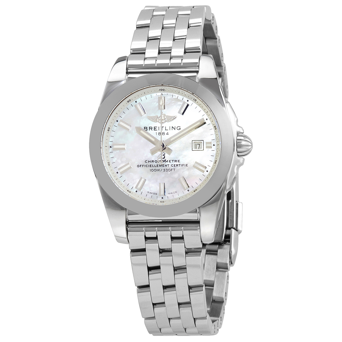 Breitling Galactic 29 Quartz Mother of Pearl Dial Ladies Watch W72348121A1A1
