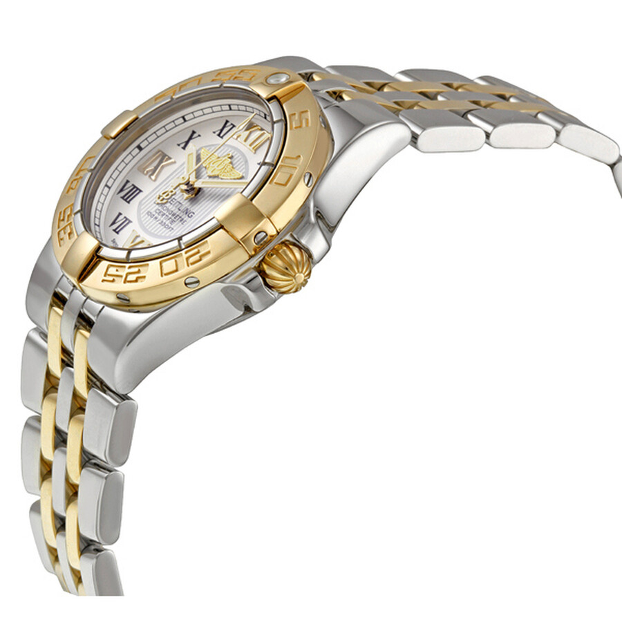 Breitling Galactic 30 Sierra Silver Dial Steel and 18kt Gold Ladies