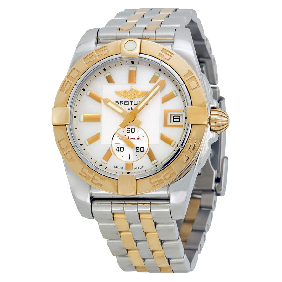 Breitling Galactic 36 Automatic Mother of Pearl Dial Stainless Steel and 18kt Gold Watch C3733012-A724TT
