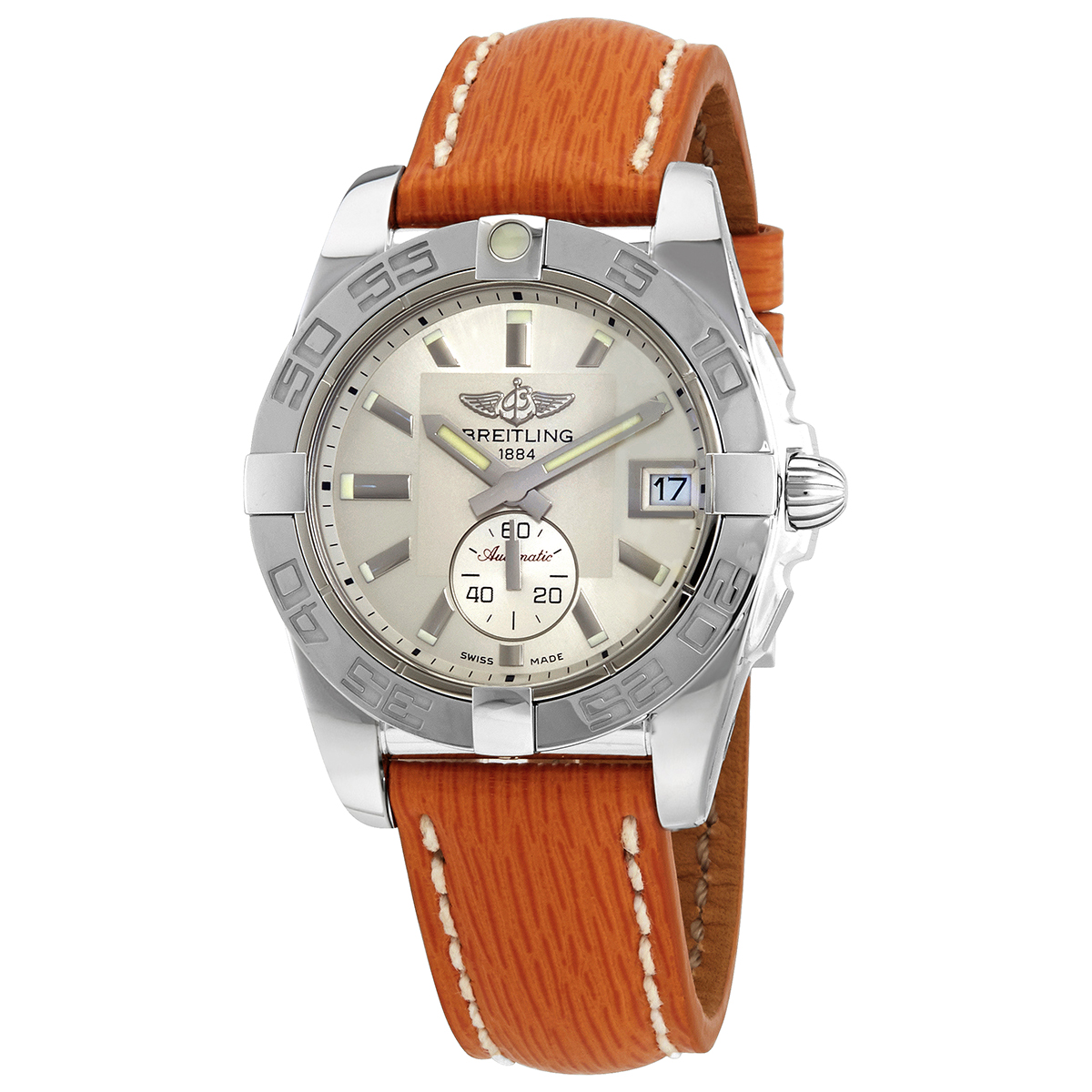 Breitling Galactic 36 Automatic Silver Dial Watch A37330121G1X1