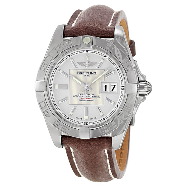 Breitling Galactic 41 Automatic Chronometer Silver Dial Men's Watch A49350L2-G699BRLT