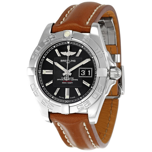 Breitling Galactic 41 Black Dial  Men's Watch A49350L2-BA07BRLD