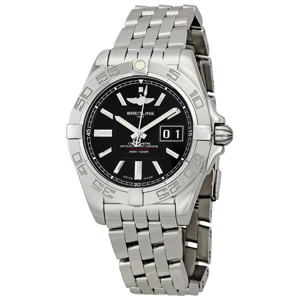 Breitling Galactic 41 Black Dial Men's Watch A49350L2-BA07SS