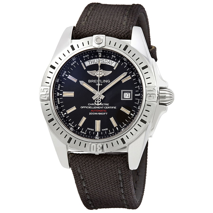 Breitling Galactic 44 Automatic Black Dial Men's Watch A45320B9/BD42BKFT