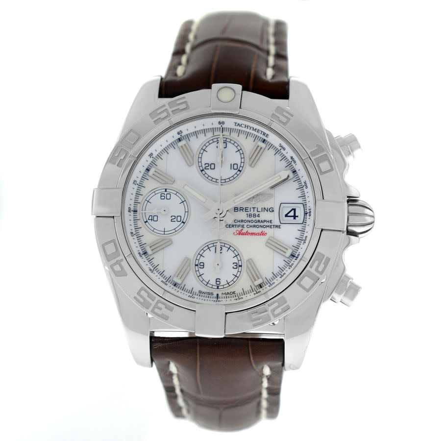 Breitling Galactic Chronograph Automatic Chronometer White Dial Men's Watch A13358L2/A683-725P