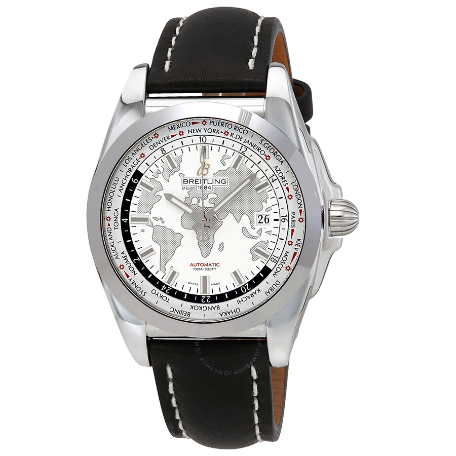 Breitling Galactic Unitime World Time Automatic Men's Watch WB3510U0/A777BKLT ...