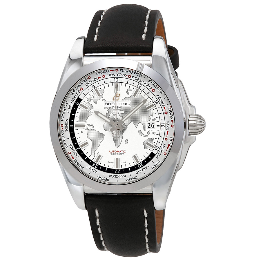 Breitling Galactic Unitime World Time Automatic Men's Watch WB3510U0/A777BKLT
