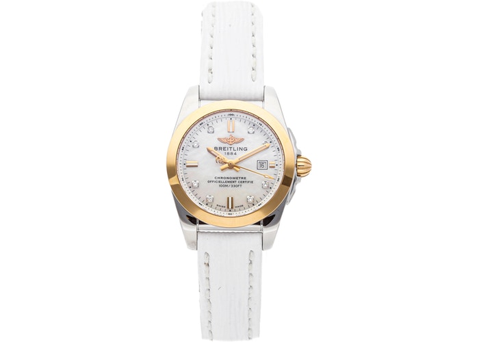 Breitling Galatic 29 Sleek Quartz Diamond Ladies Watch C7234812/A792-249S