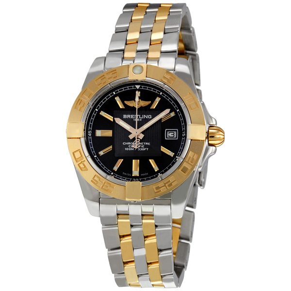 Breitling Galatic 32 Black Stainless Steel and Gold Ladies Watch C71356L2/BA12TT