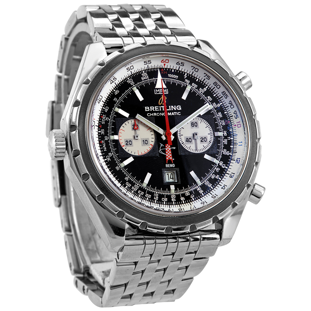 Breitling Lefty Navitimer Chronomatic Men's Watch A4136012-B765SS