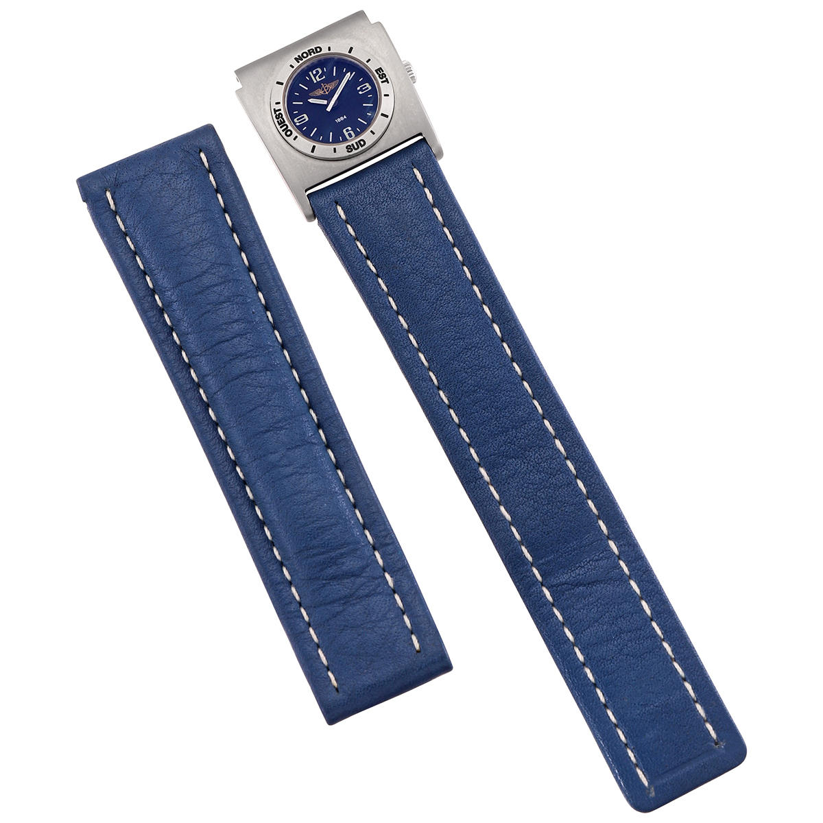 Breitling Men'sLeather Watch Band With Second Time Zone Attachment E6107231/C175.700X.A18D