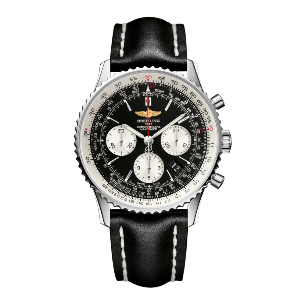 Breitling Navitimer 01 46 MM Chronograph Navitimer Steel Men's Watch AB012721-BD09BKLD