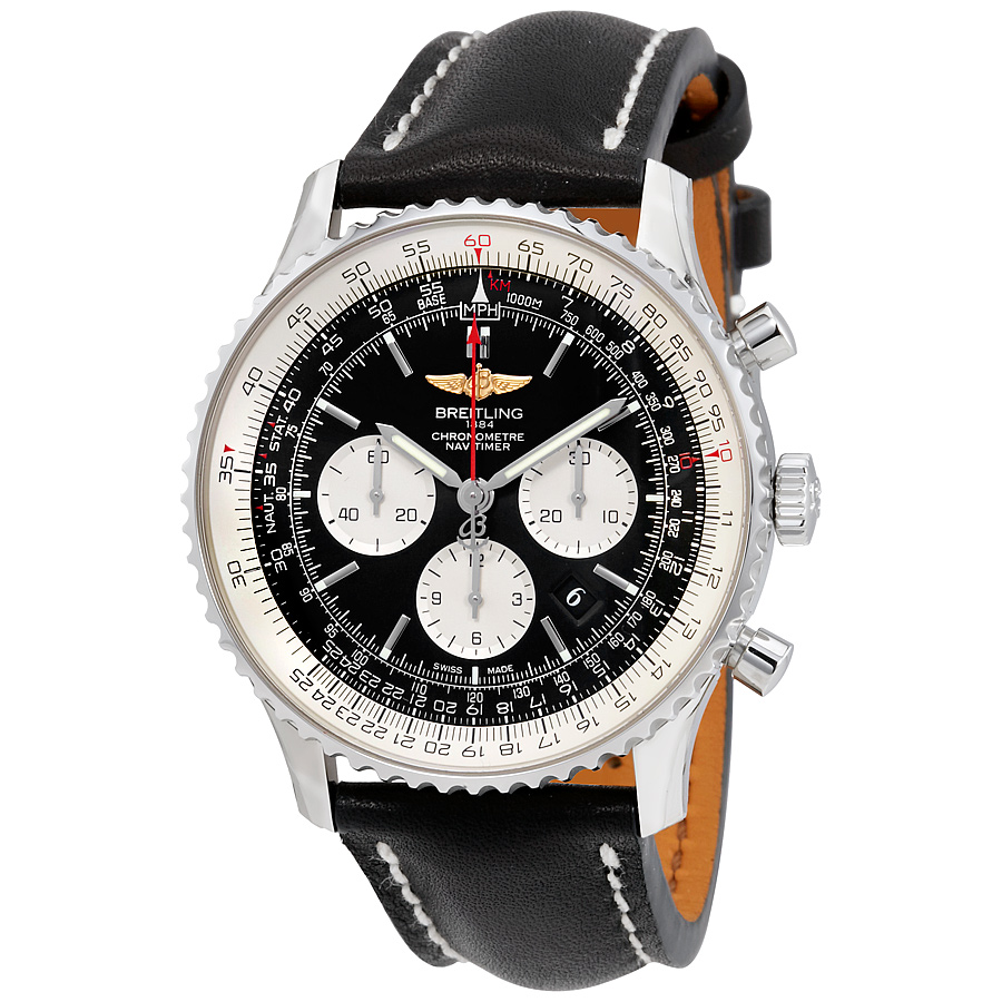 Breitling Navitimer 01 46 MM Chronograph Navitimer Steel Men's Watch AB012721-BD09BKLT