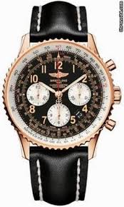 Breitling Navitimer 01 Black Dial 18k Rose Gold Chronograph Men's Watch RB012012/BB07BKLD
