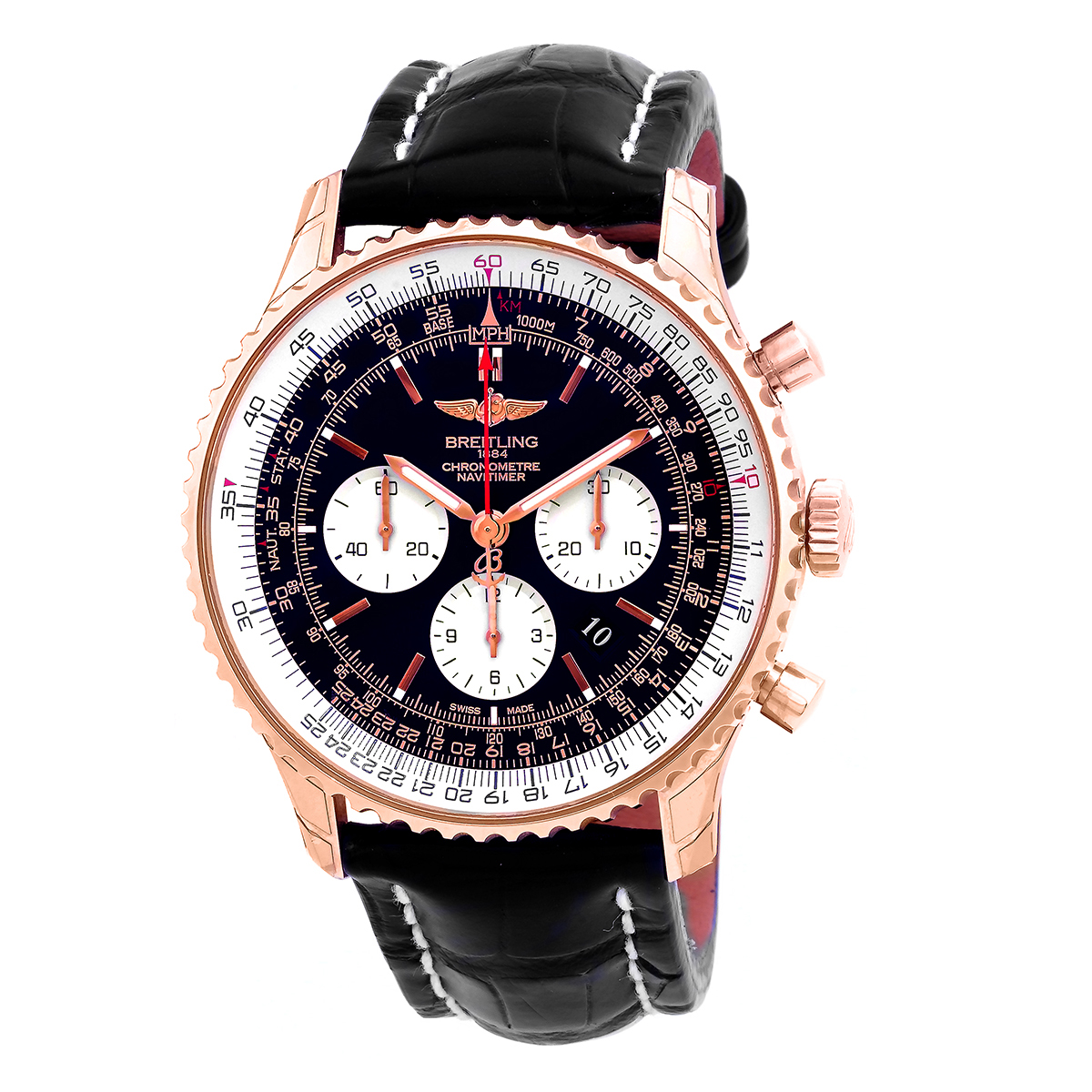 Breitling Navitimer 01 Chronograph Automatic Chronometer Black Dial Men's Watch RB012721/BD10.760P.R20BA.1