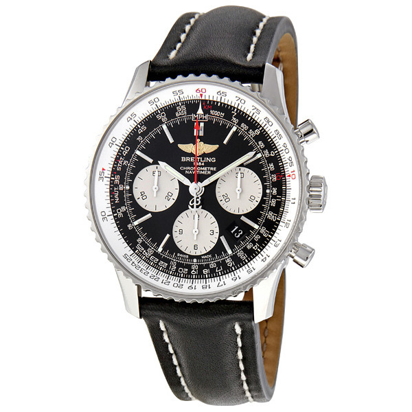 Breitling Navitimer 01 Chronograph Black Dial Men's Watch AB012012-BB01