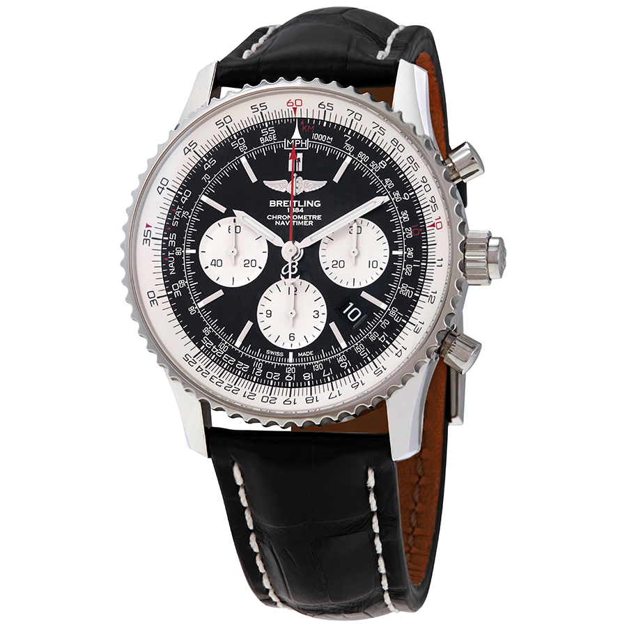 Breitling Navitimer 1 Chronograph Automatic Black Dial Men's Watch AB031021/BF77-760P