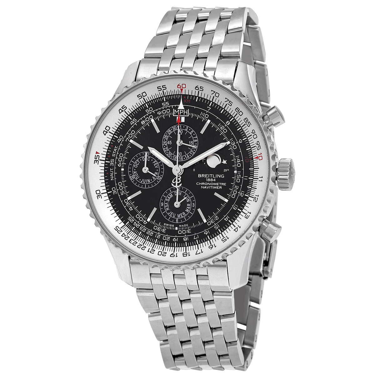 Breitling Navitimer 1461 Black Dial Automatic Men's Watch A1938021/BD20SS