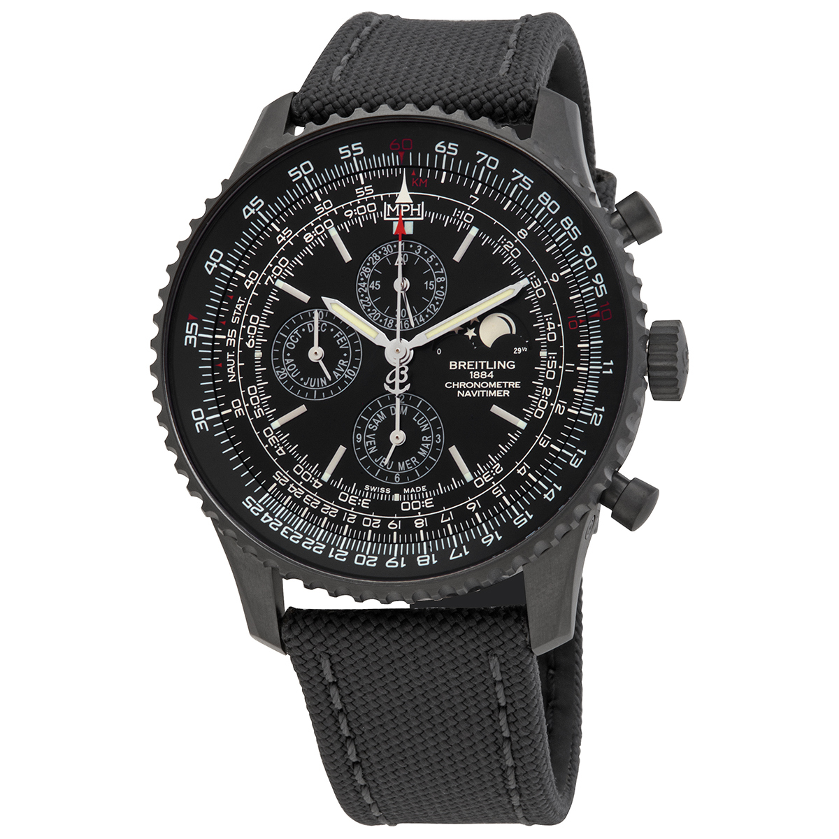 Breitling Navitimer 1461 Chronograph Automatic Chronometer Black Dial Men's Watch M1938022/BD20-100W/M20BASA1