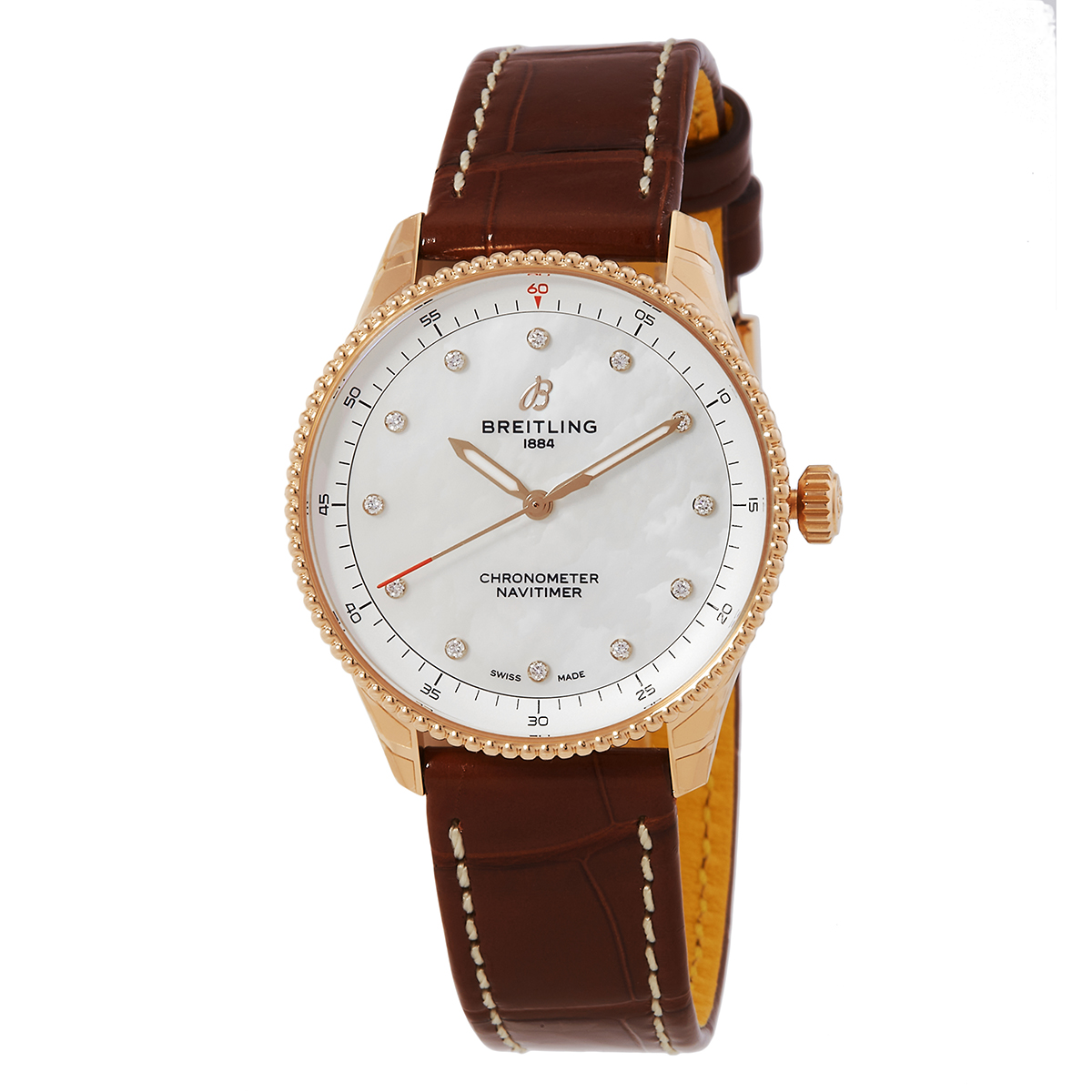 Navitimer 32mm Diamond Mother Of Pearl Ladies Watch
